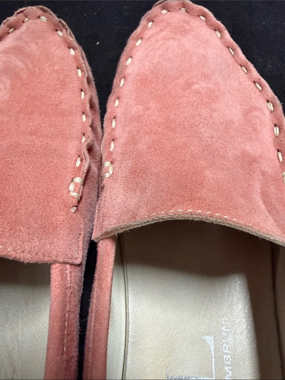 AGL Coral Pink Suede Driving Loafers - Picture 15 of 15